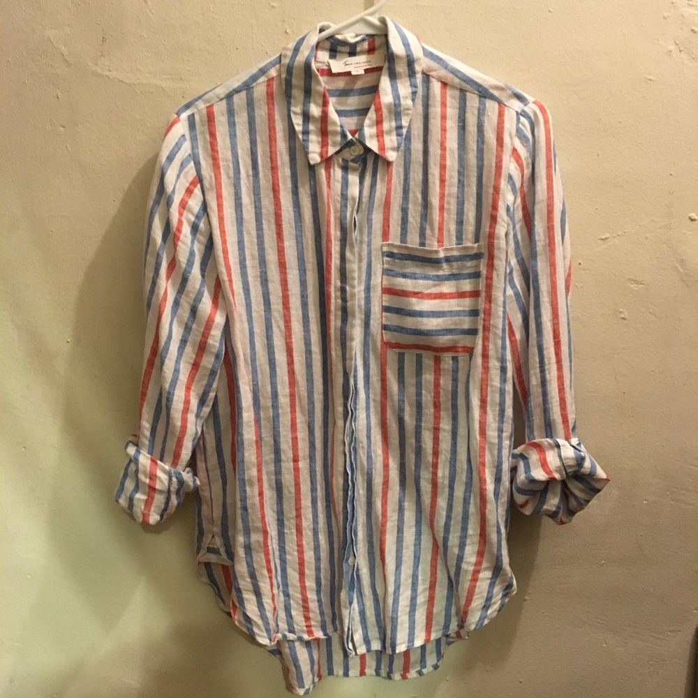 Oversized Linen Button Down